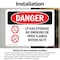 Signmission LP Gas Storage No Smoking Open Flames 50 Ft Danger Sign, Vinyl Decal, 7in W x 5in L, 2PK OS-2PACK-DS-D-57-L-1444 - alternate 8